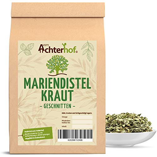 500 g Mariendistelkraut geschnitten Mariendistel-Tee Kräuter-Tee vom-Achterhof